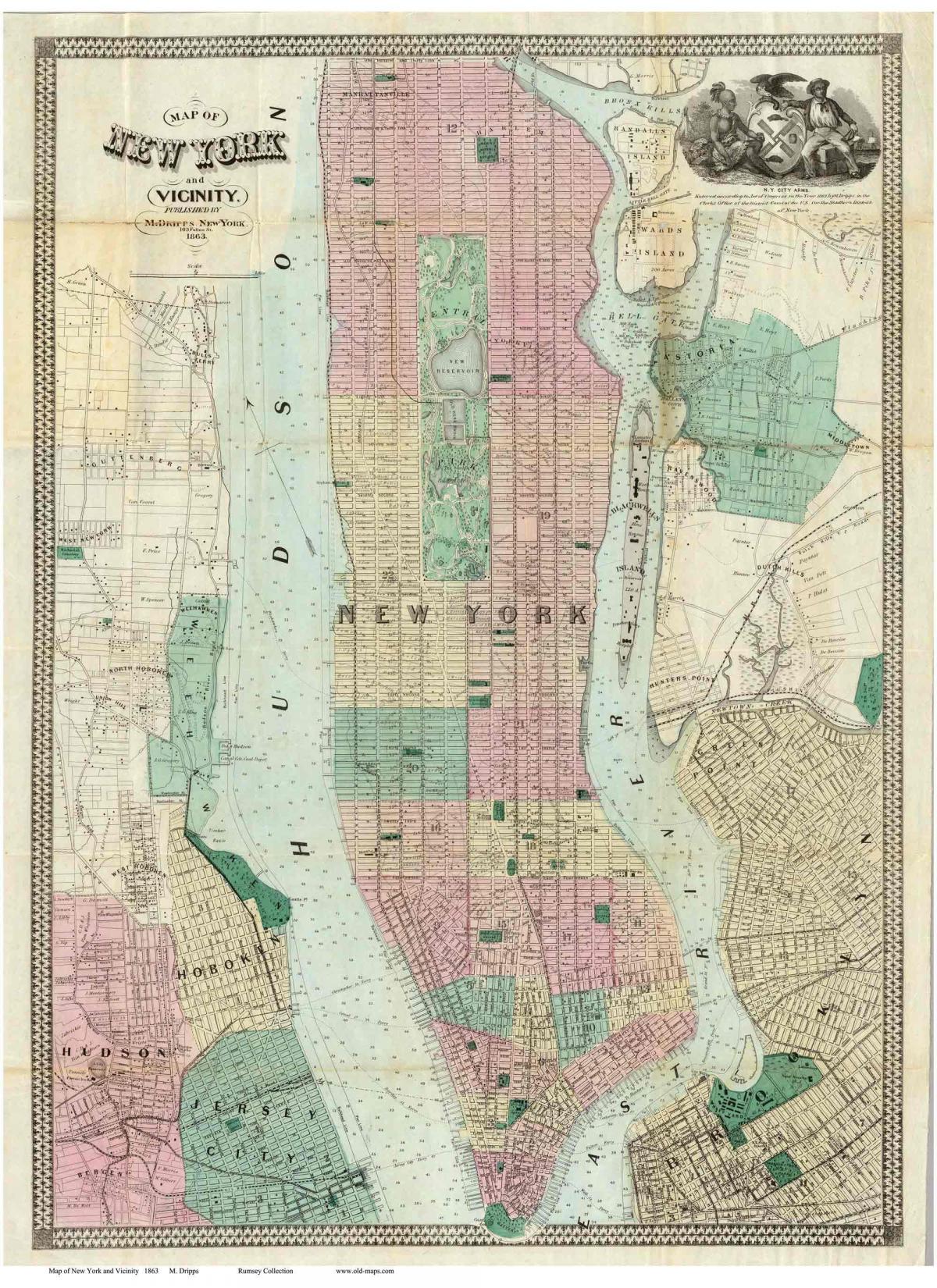 histórico Manhattan mapas