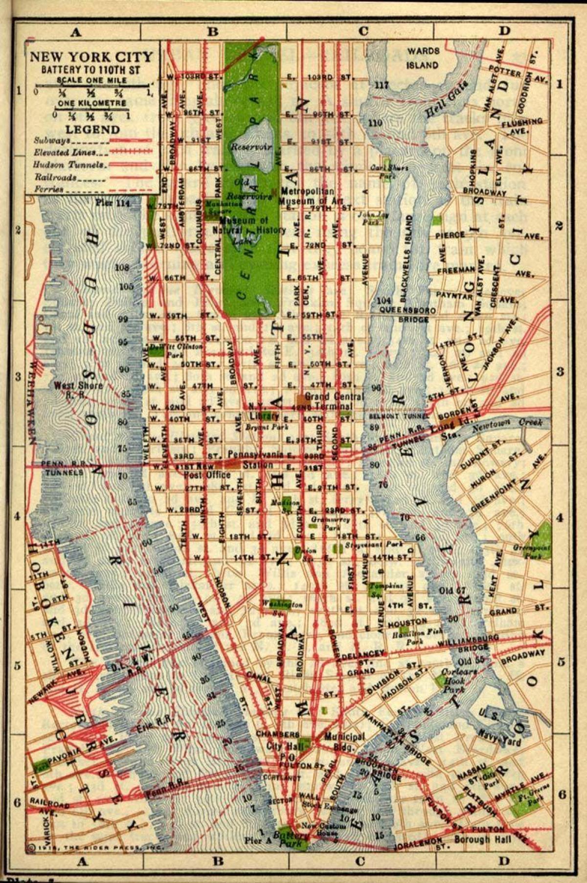 mapa de idade Manhattan