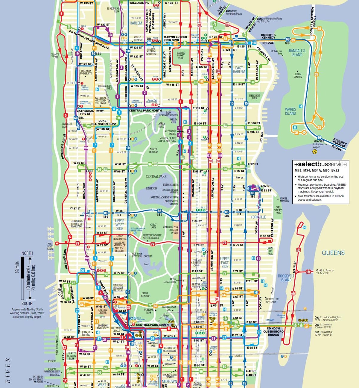 mapa de m15 autobús
