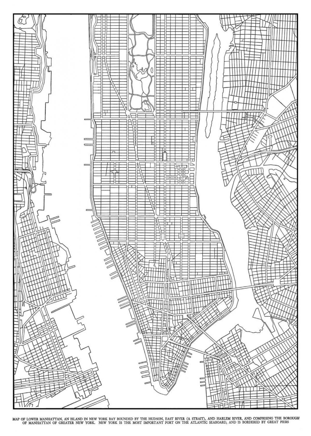 mapa de Manhattan reixa