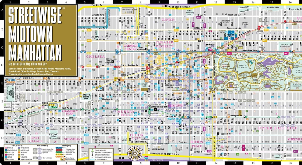 mapa de Manhattan NYC
