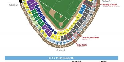 West Side Estadio mapa