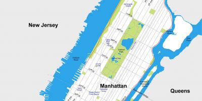 Manhattan mapa da cidade de impresión