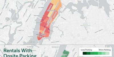 NYC rúa de aparcamento mapa de Manhattan