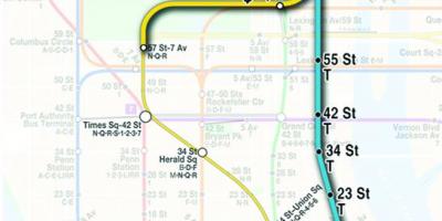 Mapa de segunda avenida de metro